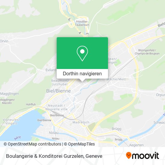 Boulangerie & Konditorei Gurzelen Karte