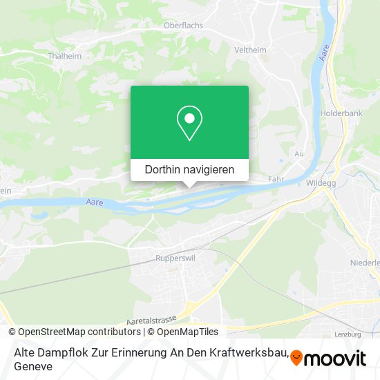 Alte Dampflok Zur Erinnerung An Den Kraftwerksbau Karte