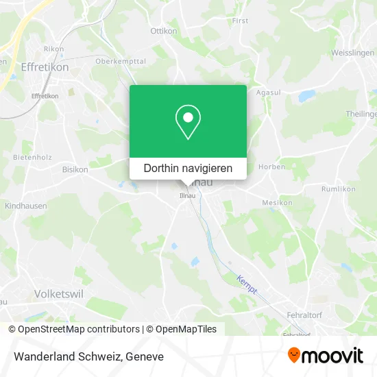 Wanderland Schweiz Karte