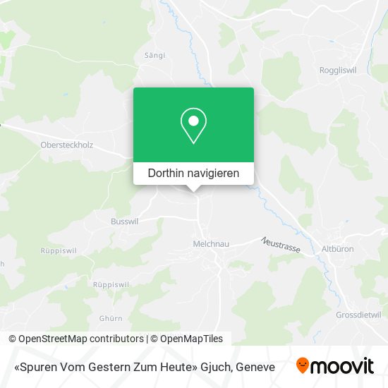 «Spuren Vom Gestern Zum Heute» Gjuch Karte