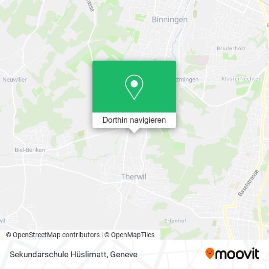 Sekundarschule Hüslimatt Karte