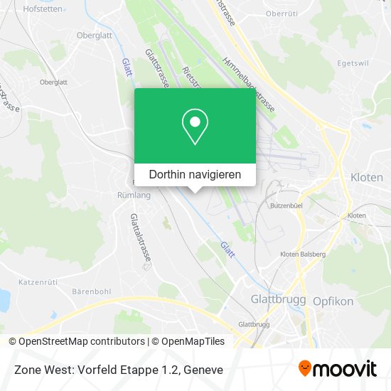 Zone West: Vorfeld Etappe 1.2 Karte