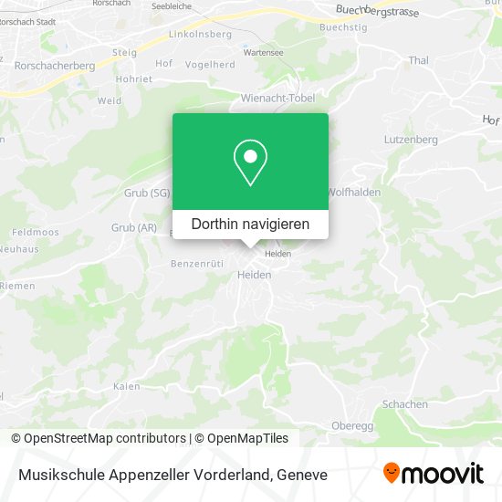 Musikschule Appenzeller Vorderland Karte