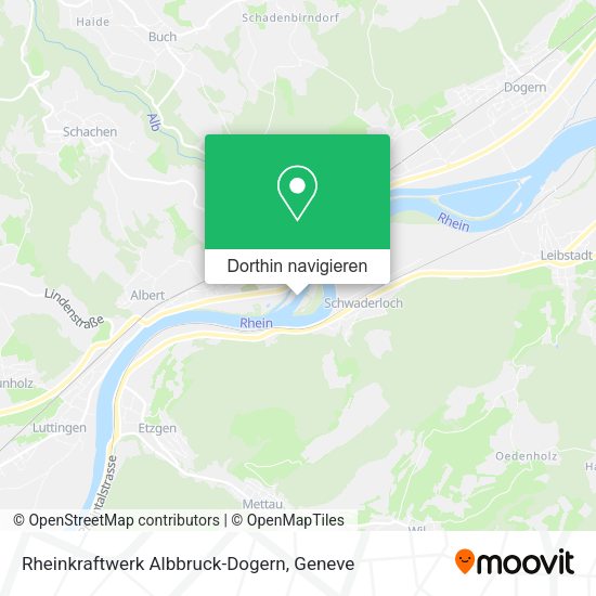 Rheinkraftwerk Albbruck-Dogern Karte