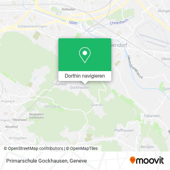 Primarschule Gockhausen Karte