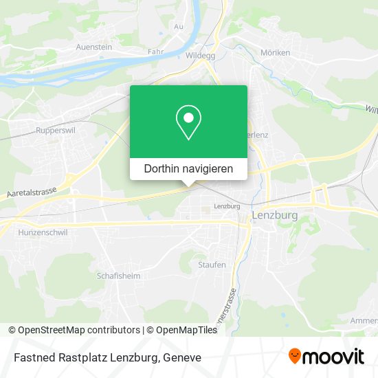 Fastned Rastplatz Lenzburg Karte