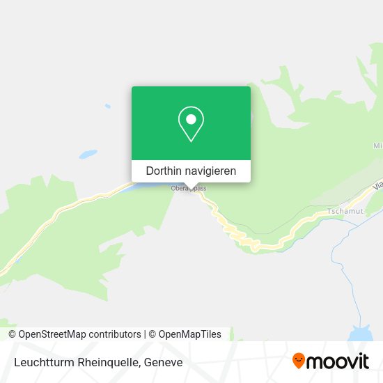 Leuchtturm Rheinquelle Karte