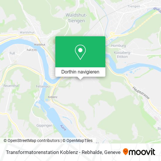 Transformatorenstation Koblenz - Rebhalde Karte