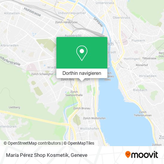 María Pérez Shop Kosmetik Karte