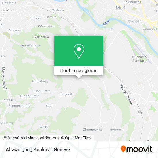 Abzweigung Kühlewil Karte