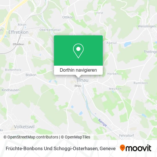 Früchte-Bonbons Und Schoggi-Osterhasen Karte