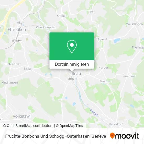 Früchte-Bonbons Und Schoggi-Osterhasen Karte