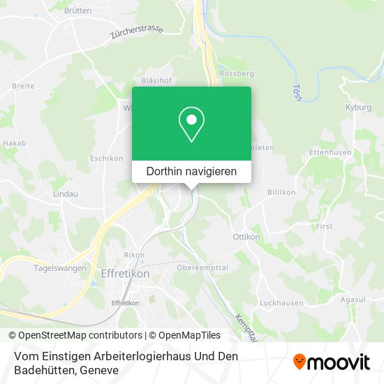 Vom Einstigen Arbeiterlogierhaus Und Den Badehütten Karte