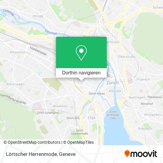 Lörtscher Herrenmode Karte