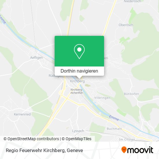 Regio Feuerwehr Kirchberg Karte