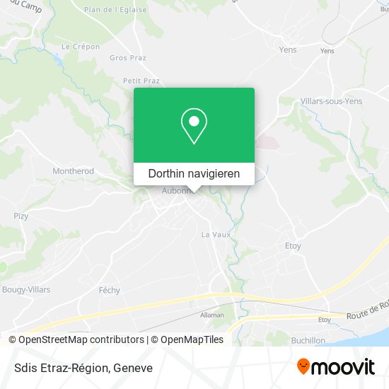 Sdis Etraz-Région Karte
