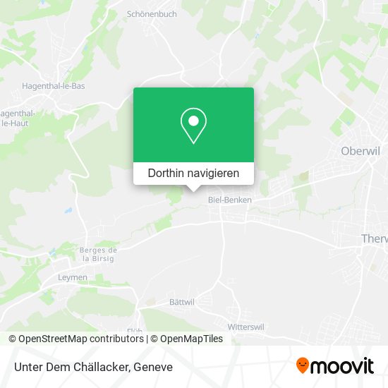 Unter Dem Chällacker Karte