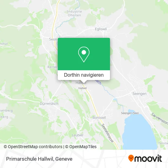 Primarschule Hallwil Karte