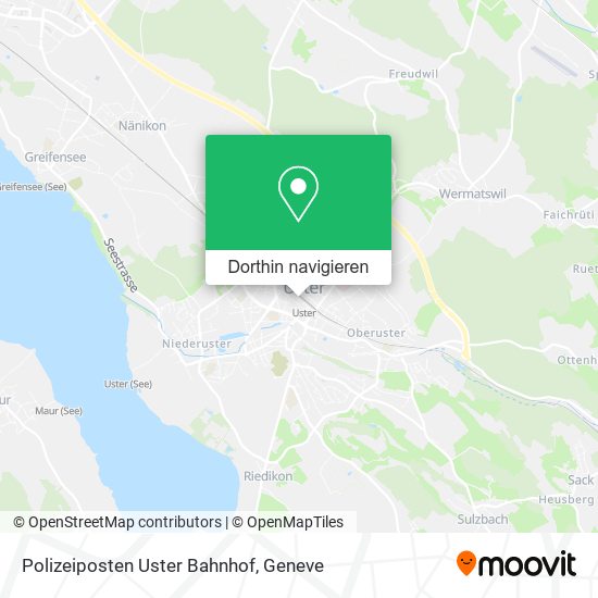 Polizeiposten Uster Bahnhof Karte