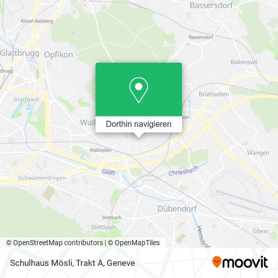 Schulhaus Mösli, Trakt A Karte