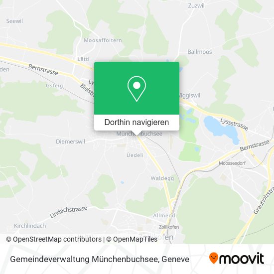Gemeindeverwaltung Münchenbuchsee Karte