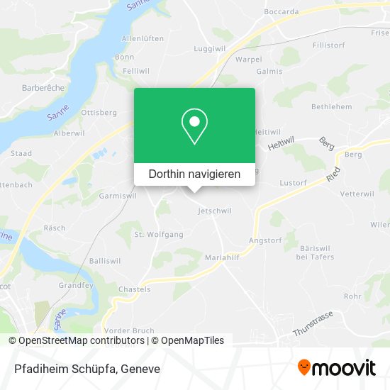 Pfadiheim Schüpfa Karte