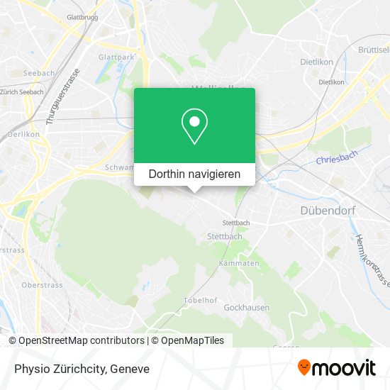 Physio Zürichcity Karte