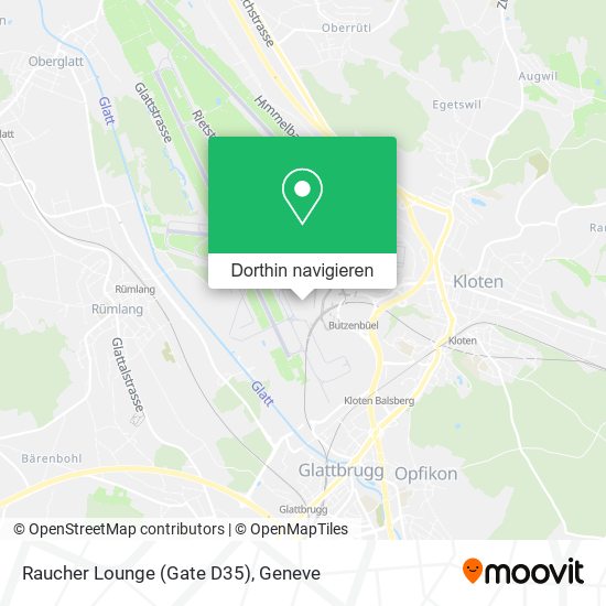 Raucher Lounge (Gate D35) Karte