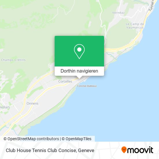 Club House Tennis Club Concise Karte