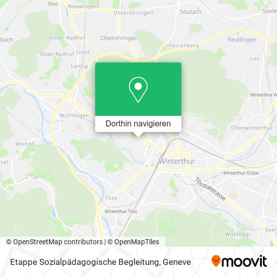 Etappe Sozialpädagogische Begleitung Karte