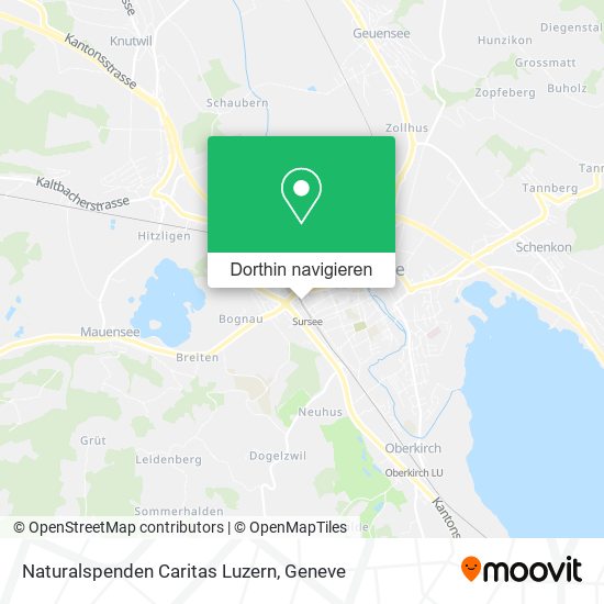 Naturalspenden Caritas Luzern Karte