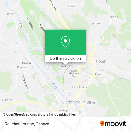 Raucher Lounge Karte