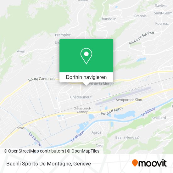 Bächli Sports De Montagne Karte