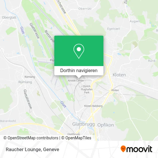 Raucher Lounge Karte