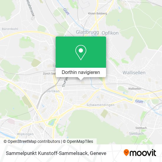 Sammelpunkt Kunstoff-Sammelsack Karte
