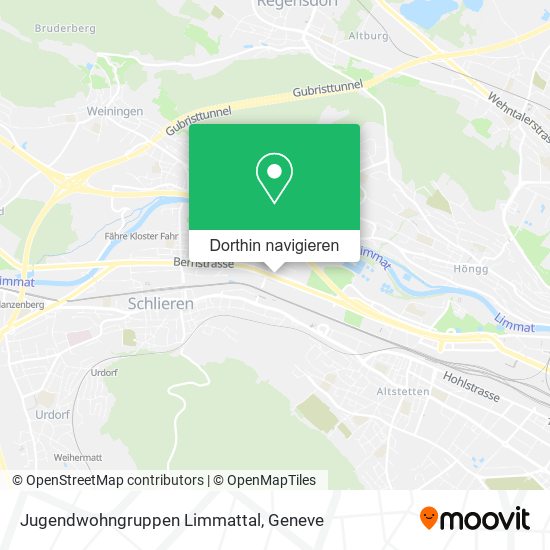 Jugendwohngruppen Limmattal Karte