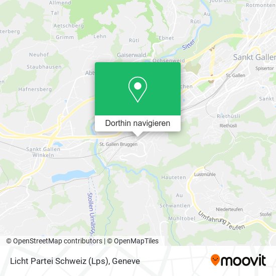 Licht Partei Schweiz (Lps) Karte