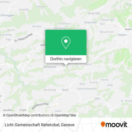 Licht Gemeinschaft Rehetobel Karte