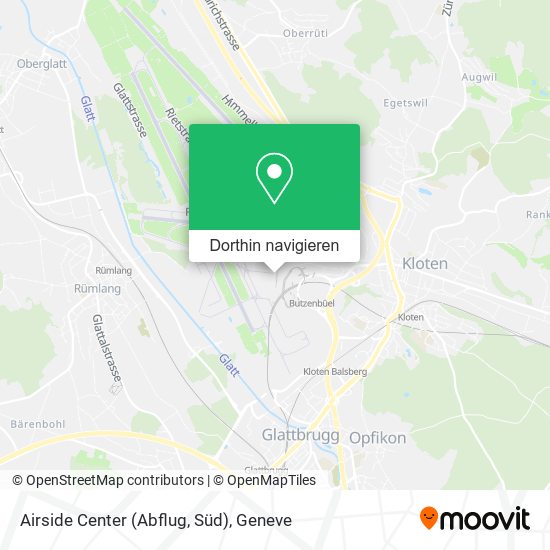 Airside Center (Abflug, Süd) Karte