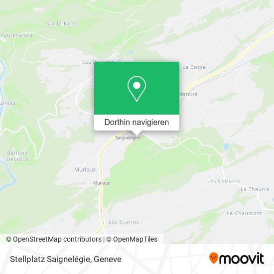 Stellplatz Saignelégie Karte