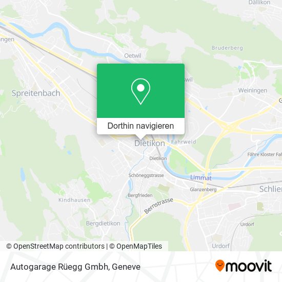 Autogarage Rüegg Gmbh Karte