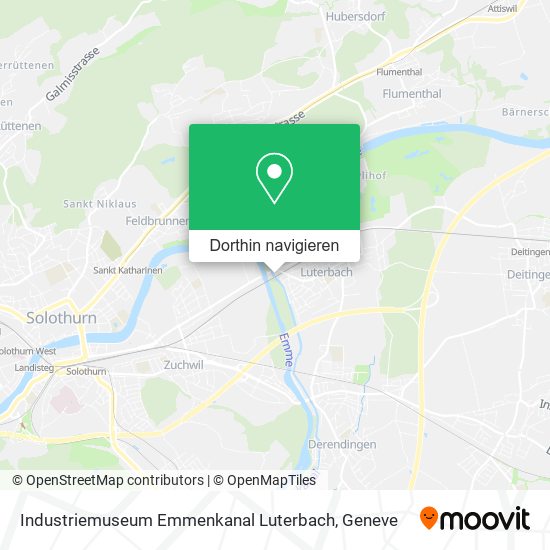 Industriemuseum Emmenkanal Luterbach Karte