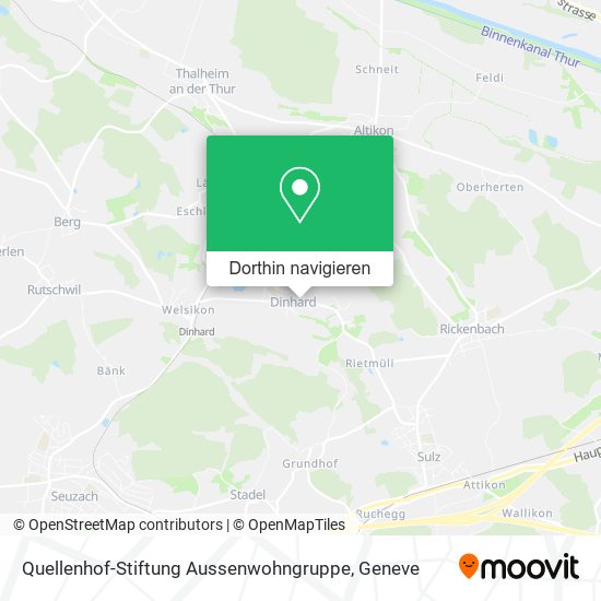 Quellenhof-Stiftung Aussenwohngruppe Karte