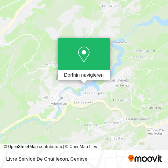 Livre Service De Chaillexon Karte
