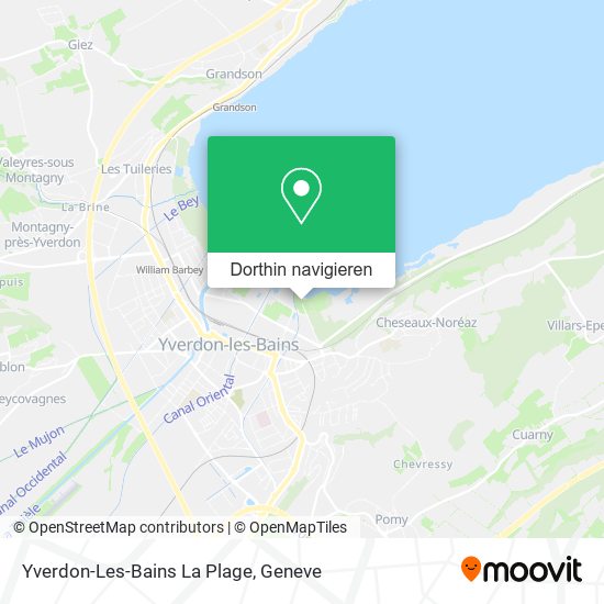 Yverdon-Les-Bains La Plage Karte