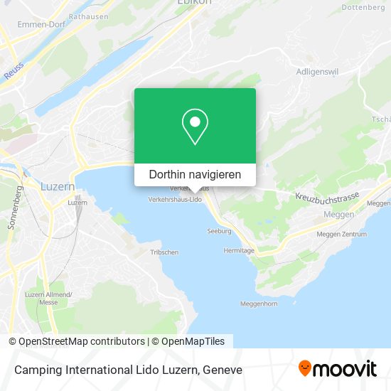 Camping International Lido Luzern Karte
