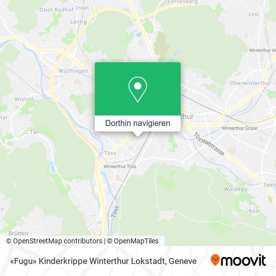«Fugu» Kinderkrippe Winterthur Lokstadt Karte