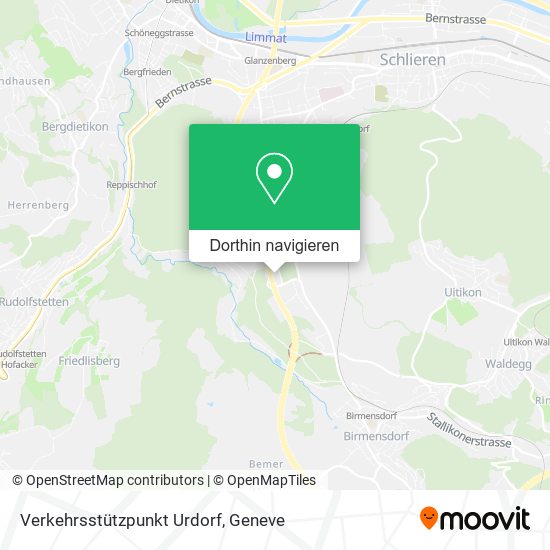 Verkehrsstützpunkt Urdorf Karte