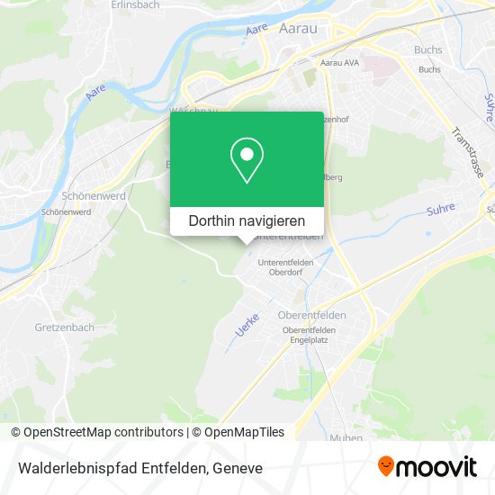 Walderlebnispfad Entfelden Karte