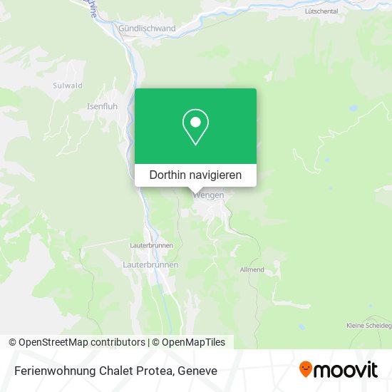Ferienwohnung Chalet Protea Karte